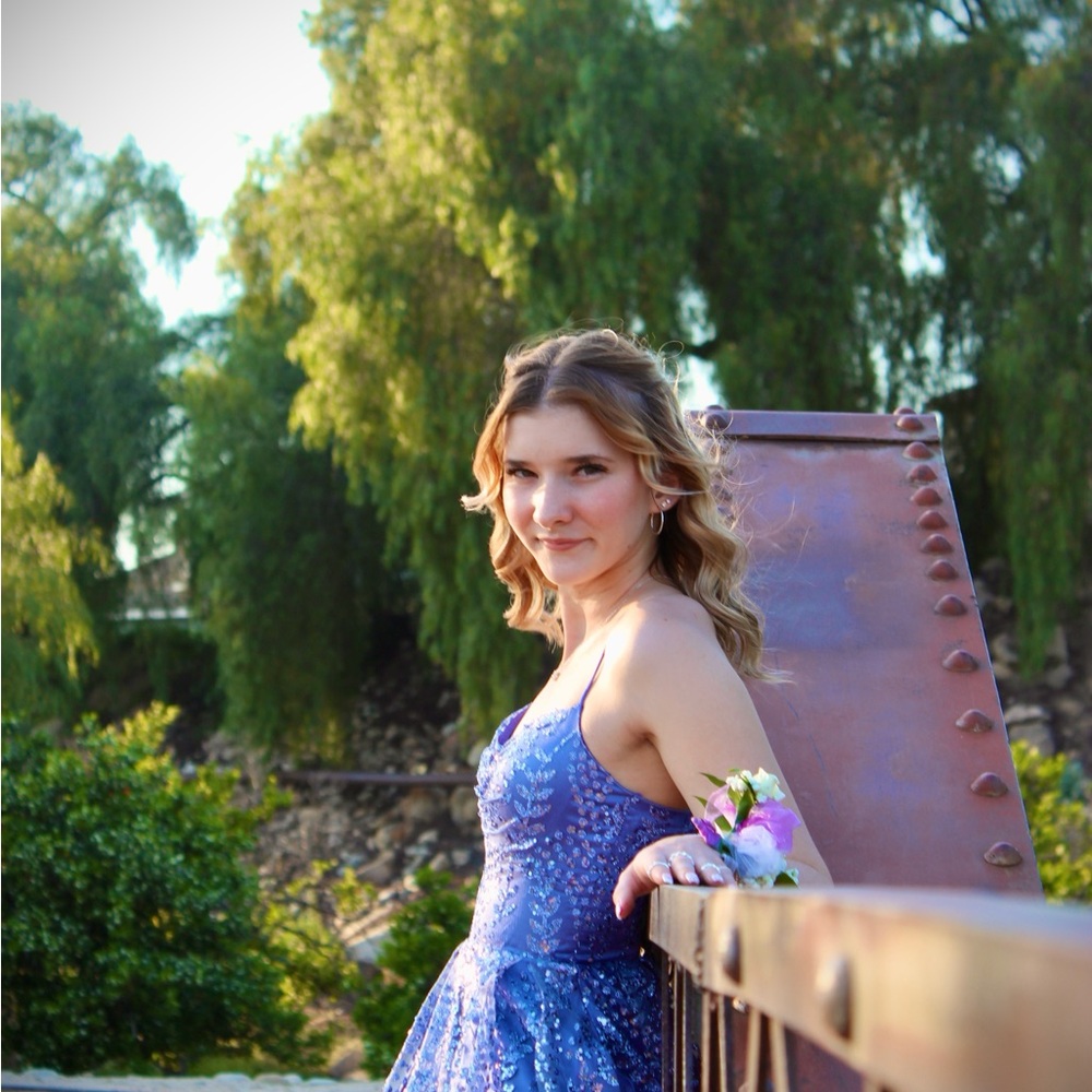 Purple prom dress